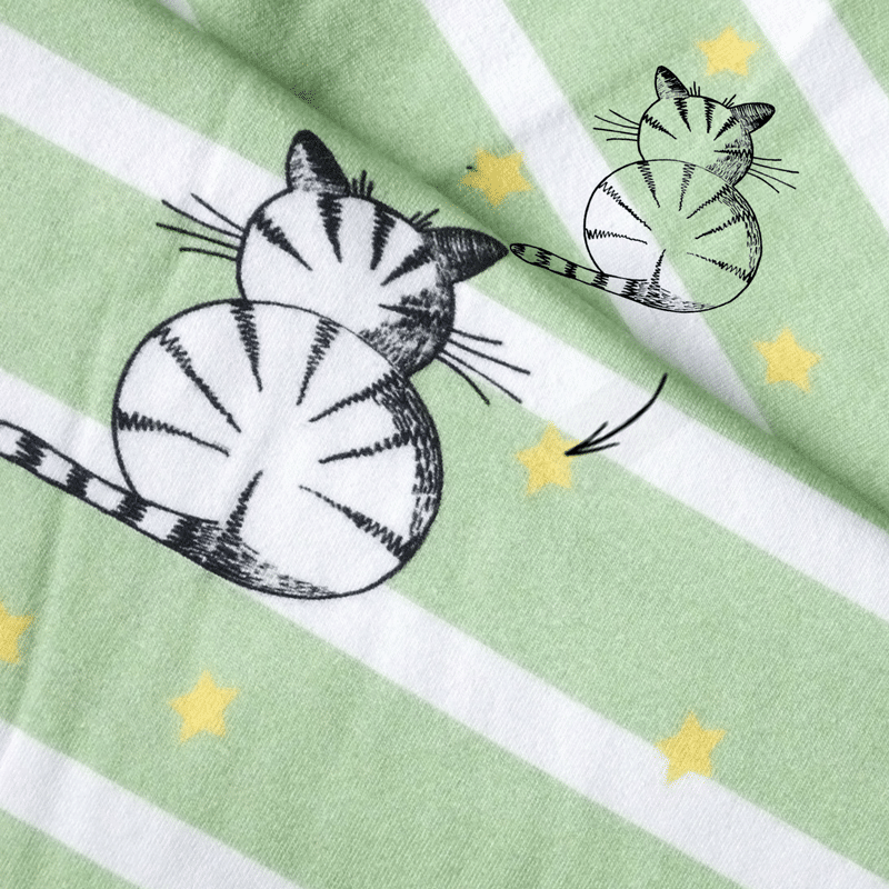 Stoff bedrucken Made in Germany Dru ck und Versand Fat Cat auf Stoff