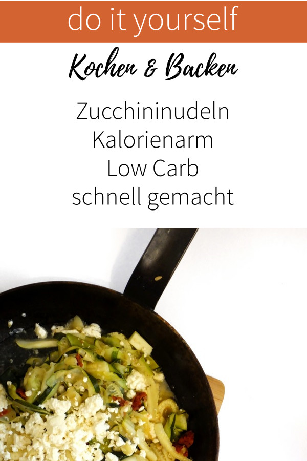 Zucchininudeln mit Pfiff- Low Carb, Kalorienarm, schnell gemacht